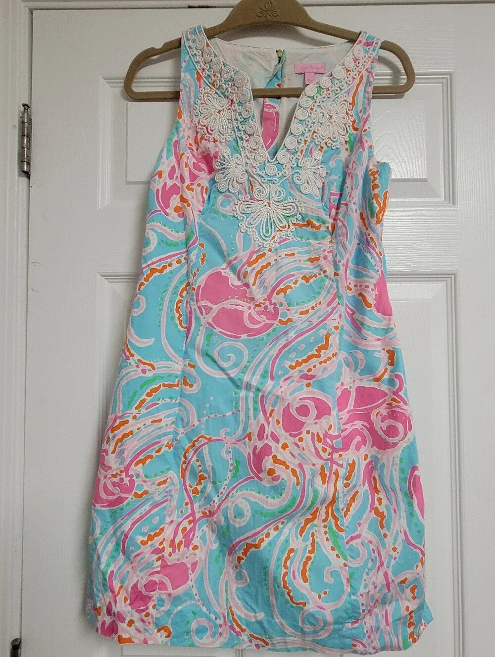 Lilly Pulitzer Jellies Be Jamming Gabby Shift Dress Size 4.
